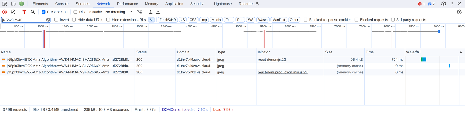 Images are cached locally